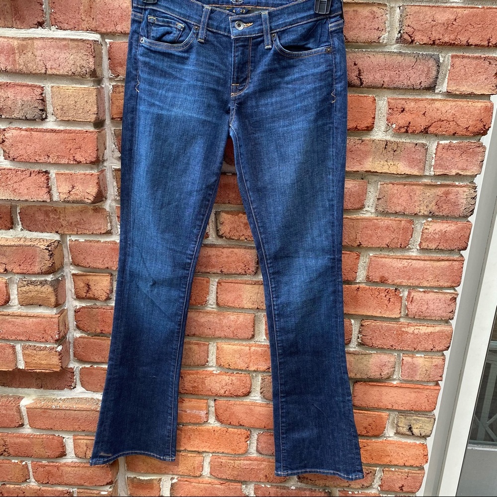 Lucky Brand Women's Dark Denim Jeans Charlie Baby Boot 4